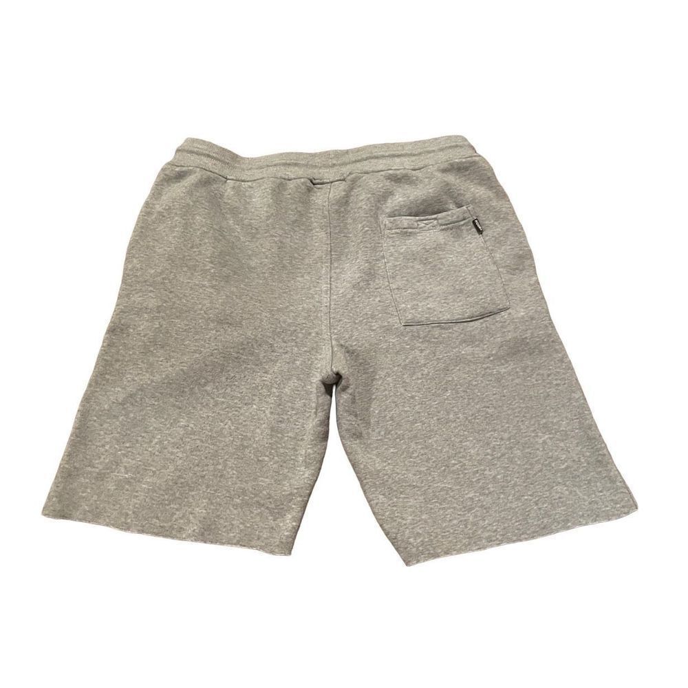 RQQBA Thick Gray Wide Band Drawstring Shorts (XL)